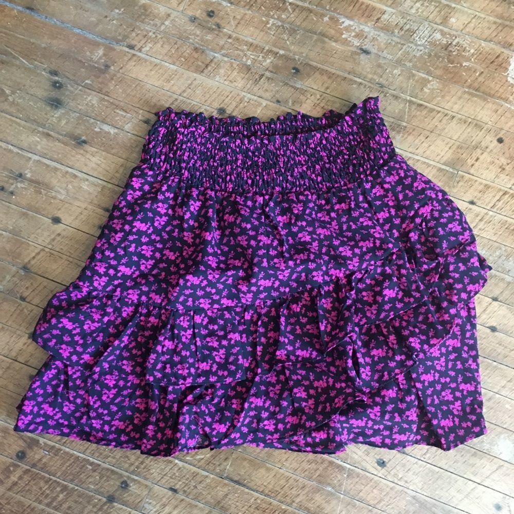 The Skirt Rochelle Behring ruffled S mini skirt